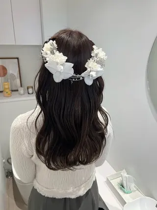 ヘアアレンジ アレンジ/ブラウン カラー HARU🕯のヘアスタイル