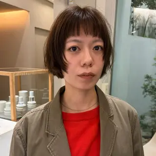 ショート カラー レイヤーカット🪄 ヘアセット🪄シホのヘアスタイル