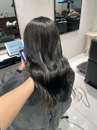 セミロング 内藤 藍夏のヘアスタイル