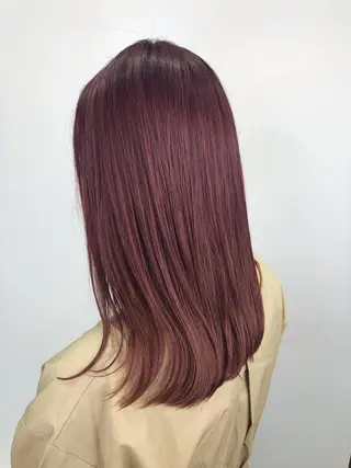 セミロング カラー インナーカラー/ ストレート/奥野洸也のヘアスタイル