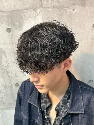 ミディアム 👑パーマの王様👑 【メンズ専門店】のヘアスタイル