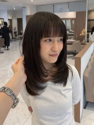 ミディアム 🤍透明感カラー・ きらら🤍のヘアスタイル