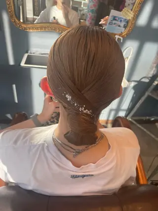 ヘアアレンジ hair make echo滿木あい花のヘアスタイル