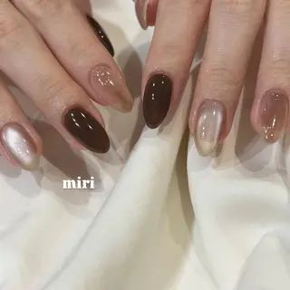 ネイル 新宿代々木/ちゅるん キレイめ/miriのネイルデザイン