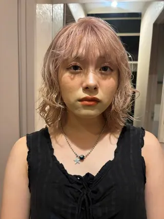 カラー ブリーチなしカラー/ パーマ/おとは🦖♡のヘアスタイル