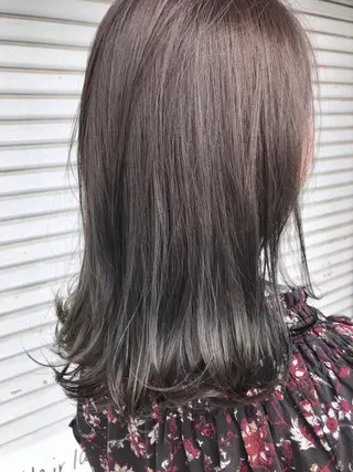ミディアム カラー レイヤーカット匠 イソザキノリユキのヘアスタイル
