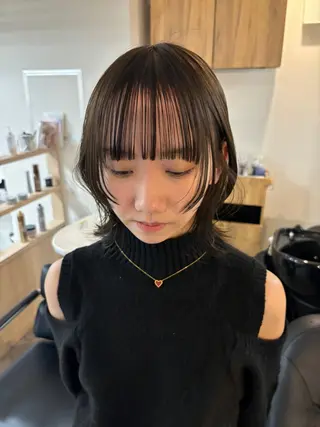 ミディアム 【抜け感ヘア🌿】 natuna.のヘアスタイル