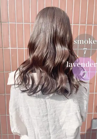 セミロング カラー 360°キレイな ショートカットのヘアスタイル