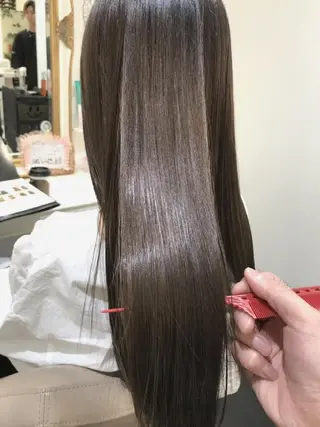 ロング ＡＳＨ大宮/ブリーチ 髪質改善/カラーのヘアスタイル