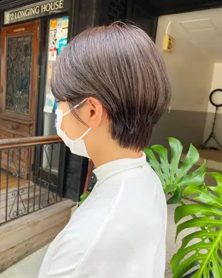 ショート カラー IVORY.所属・🟩白髪ぼかし/ボブ /ショートヘア/大司のヘアスタイル