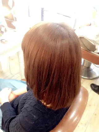 ミディアム セミロング カラー 吉岡 三四朗のヘアスタイル
