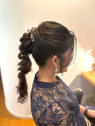 ロング 札幌円山ヘアメイク/ バーガスのヘアスタイル