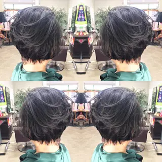 ショート カラー ヘアアレンジ 小顔ショートヘア♪ TAKUMIのヘアスタイル