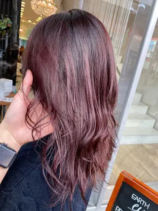 ロング カラー デザインカラー✨新倉 佑奈のヘアスタイル