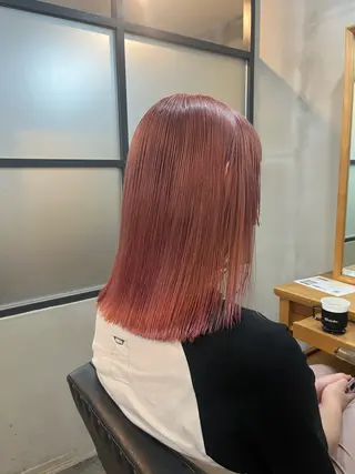 カラー 栗本 陽香/顔周りレ イヤー/透明感カラーのヘアスタイル