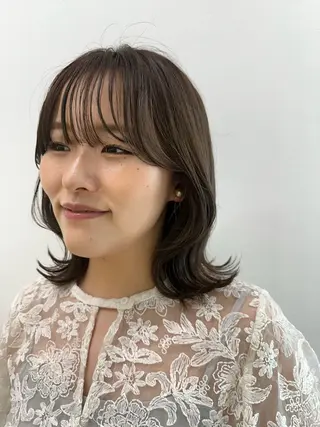 ミディアム 髪質改善/韓国/ ヘアセット/夏美のヘアスタイル