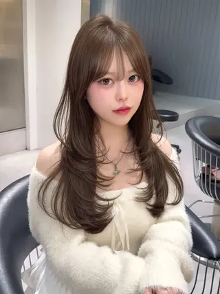 ロング 透明感カラー/ Yuna♡のヘアスタイル