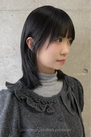 ミディアム 韓国ボブ/ハッシュ カットKIRAのヘアスタイル