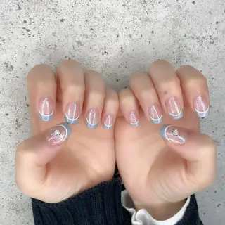 ミディアム カラー パーマ ヘアアレンジ メンズ キッズ ネイル マツエク・マツパ Salon Ｋのネイルデザイン