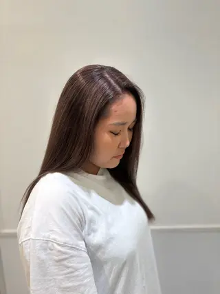 ロング カラー 谷 健吾のヘアスタイル