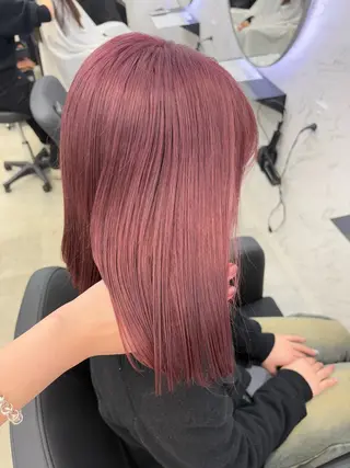 セミロング カラー 韓国ヘア🎀 /♡𝓝𝓸𝓪♡のヘアスタイル