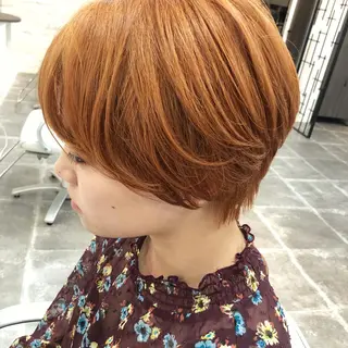 ショート カラー ヘアアレンジ 眠れるヘッドスパ✨ chacoのヘアスタイル