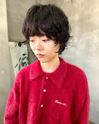 ショート パーマ tetohair 森田浩平のヘアスタイル