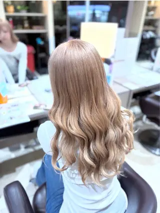 ロング カラー りん ♡⸝⸝ うる艶カラー✧︎*。のヘアスタイル