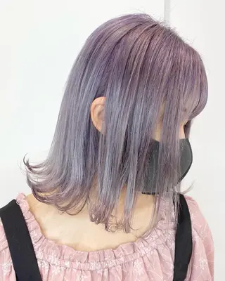 ミディアム カラー 🌙HIZUKI🌙 ハイトーン 艶髪のヘアスタイル