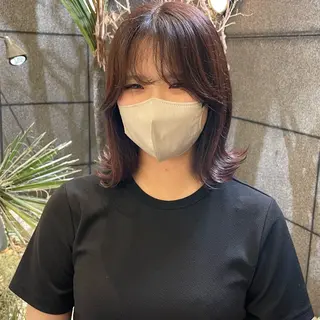 カラー 透明感カラー/ 縮毛矯正/ユイ☆彡のヘアスタイル