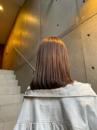 ミディアム レディースモデル カット/中川翔太のヘアスタイル