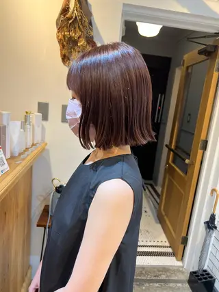 ショート カラー 藤野 海夢のヘアスタイル