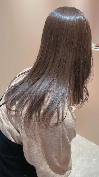 セミロング カラー 長井 徹行のヘアスタイル