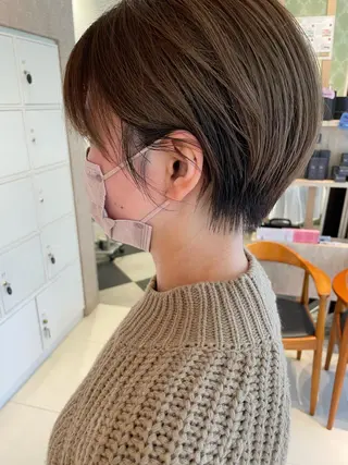 ショート カラー 鶴岡で縮毛矯正なら お任せ！ハヤシナオミのヘアスタイル