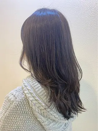 セミロング カラー 髪質改善☆ 縮毛矯正miyuのヘアスタイル