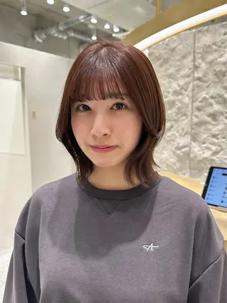 ショート カラー 銀座/ヘアセット/ 島村美帆のヘアスタイル