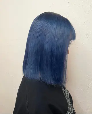 セミロング カラー RINA ブリーチ / 海外レイヤーのヘアスタイル