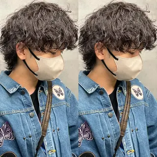 パーマ メンズ Lit.富士 久保田風太のヘアスタイル