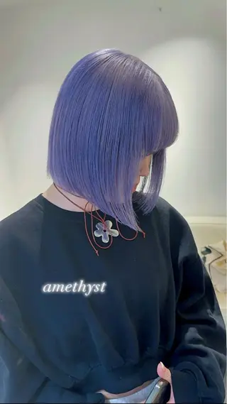 セミロング カラー ヒロミ/ミルクティー /ブロンド/ピンクのヘアスタイル