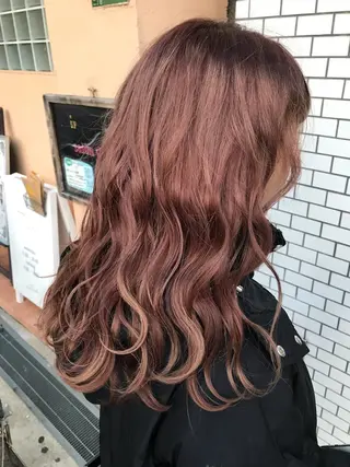 セミロング カラー 🧡色落ちまで2度綺 麗なカラー🧡ヨシキのヘアスタイル