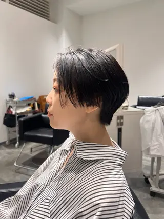 ショート カラー パーマ カット/パーマ たるみことりのヘアスタイル