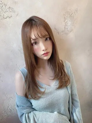 セミロング 縮毛矯正・髪質改善 ❣️三浦正也のヘアスタイル