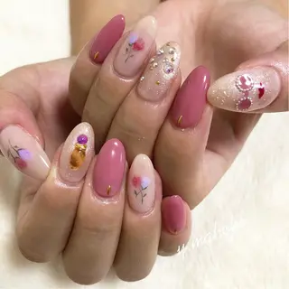ネイル パラジェル有/ 長さだし/mahoのネイルデザイン