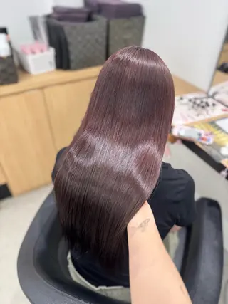 セミロング カラー ヘアアレンジ 🤍淡色ピンク&ラベ ンダーYUKI🤍のヘアスタイル