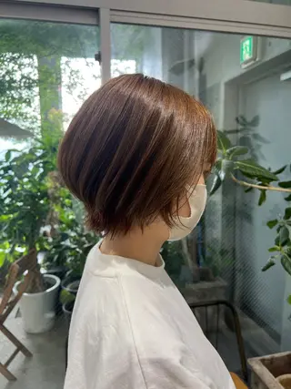 ショート カラー 🌷ショートレイヤー ヘッドスパ🌷鈴木のヘアスタイル