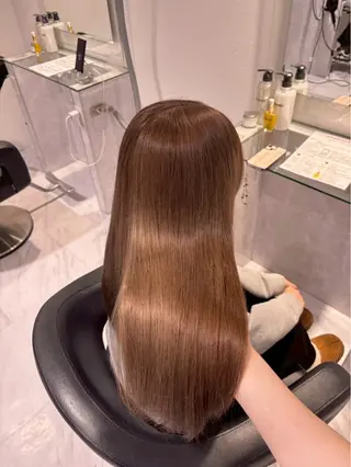 ロング 韓国ワンホン透明感 カラー✨🖤ここあのヘアスタイル