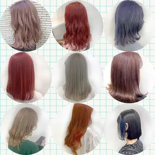 ミディアム カラー 💕上野美容師☁ ブリーチ💖サワのヘアスタイル