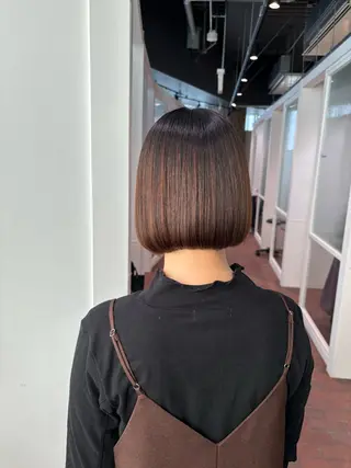 ショート マンツーマン 縮毛矯正/マユコのヘアスタイル