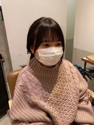 セミロング カラー パーマ クロスパーマ🥇韓国 ヘア🇰🇷濵田航希のヘアスタイル