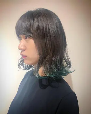 ミディアム カラー ヘアアレンジ 【池袋/スパイキー ショート】ⓝⓘⓜⓤのヘアスタイル